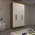 Guarda Roupa Casal 4 Portas Gênova - LUCIANE MÓVEIS - Imagem 1
