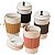 Copos para Café Estilo Starbucks com Tampa e Mexedor Em Bambu 450ml - Imagem 4