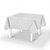 Toalha de Mesa Flanelada 138x138cm Quadrada | Prática e Antiderrapante - Imagem 3