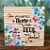 PLACA DE MESA CRU COM APLIQUE QUE POSSAMOS FLORIR...16,5X16,5 - Imagem 1
