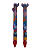 Caneta Bicolor Retratil STITCH  (ESCRITA AZUL e VERMELHA) 1.0mm - Imagem 2