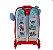 Kit Mochila De Rodas Stitch Praia 3d Lancheira Escolar - Imagem 6