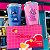 KIT COPO VIAGEM SNAP 300ML STITCH E ANGEL NAMORADOS - Imagem 1