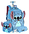 Kit Mochila Escolar Costas E Rodinhas Stitch & Angel - Imagem 1