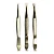 kit com 3 pincas de sobrancelhas - Imagem 1