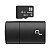 Pen drive 2 em 1 leitor USB + cartão de memória classe 4 4GB preto - Multilaser (MC160) - Imagem 1