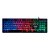 Teclado gamer Kross com fio, membrana Njord USB, LED preto (KE-KG105) - Imagem 1