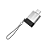 Adaptador Hrebos USB-C para USB-A OTG Prata/Preto (HS-222) - Imagem 2