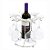 Suporte porta vinho 6 taças aço cromado - Imagem 1