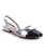 Sapatilha Slingback Prata e Preta - Imagem 1