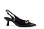 Scarpin Slingback Organic Preto - Imagem 1