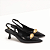 Scarpin Slingback Organic Preto - Imagem 2