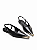 SLINGBACK PONTEIRA DOURADA PRETA - Imagem 1