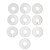 Separador de Roupas para Arara Liso Branco (10 peças) - Imagem 1