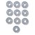 Separador de Roupas para Arara Liso Transparente (10 peças) - Imagem 1