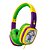 Fone De Ouvido Infantil OEX KIDS Cartoon HP302 85dB - Verde, Roxo e Amarelo - Imagem 1