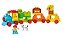 Cubic Junior Trem Zoo 50 Peças - Imagem 1