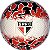 Mini Bola de Futebol PVC/PU São Paulo - Imagem 1