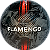 Bola de Futebol PVC/PU Número 5 Preta/Vermelha Flamengo - Imagem 2