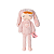 Boneca Metoo Angela Plush Manu Coelha Rosa 33cm - Imagem 1