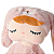 Boneca Metoo Angela Plush Manu Coelha Rosa 33cm - Imagem 5