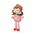 Boneca com Caixa Metoo Angela Frutas Maçazinha 33cm - Imagem 3