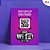 Placa Qr Code Wifi Rosa - Imagem 1