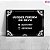 Placa para túmulo Personalizada com Nome Data 20x28cm - Imagem 1