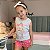 Pijama Regata Infantil Algodão Bicho Preguiça - tam 4 e 6 - Imagem 1