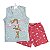 Pijama Regata Infantil Algodão Bicho Preguiça - tam 4 e 6 - Imagem 2