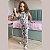 Conjunto Infantil Blusa e Calça Estampado - Malha Canelada - tam 04 e 06 - Imagem 3
