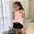 Camiseta Infantil Rosa com Corações - Moda Feminina Confortável e Fofa - tamanho 6 - Imagem 1