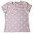 Camiseta Infantil Rosa com Corações - Moda Feminina Confortável e Fofa - tamanho 6 - Imagem 2