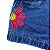 Short Jeans Infantil Bordado Flor - tam 04 - Imagem 4