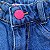 Short Jeans Infantil Bordado Flor - tam 04 - Imagem 3