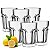 Jogo de Copos Fundo Grosso 6 unidades 400ml Bebidas Drink - Imagem 1
