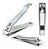 Kit 12 Alicates Cortador De Unha C/lixa E Correntinha Inox - Imagem 5