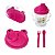 Kit Alimentação/refeição Infantil Bebe Rosa/azul Prato Copo - Imagem 6