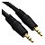 Cabo Auxiliar P2 X P2 Dourado 1,5m iPod iPad Mp3 Gps Audio - Imagem 1
