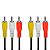 Cabo Av 3rca X 3rca 1,5m Vídeo Som Tv Tubo Conversor Dvd - Imagem 2