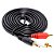 Cabo Auxiliar P2 Macho X 2 Rca 1,5m Som Estéreo Audio Phone - Imagem 2