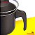 Caneca Leiteira 14cm Antiaderente Com Tampa Vidro Preta - Imagem 5