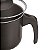 Caneca Leiteira 12cm Antiaderente Com Tampa Vidro Preta - Imagem 4