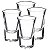 Jogo 4 Copos Shot Vidro Dose Cachaça Tequila Vodka Bar 50ml - Imagem 1