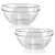 Jogo 2 Tigelas Bowl Vidro 2.1 Lts Saladeira Fruta Multiuso - Imagem 1
