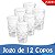 Jogo 12 Copos Vidro Relevo Globes 200ml Suco Drink Premium - Imagem 1
