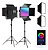 Kit Iluminação 2x Painéis Led Greika Ll550rp Rgb Com Softbox Preto Rgb - Imagem 1
