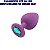 PLUG ANAL DE SILICONE ROXO JOIA TAMANHO MEDIO - Imagem 2