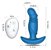 plug anal com vibração vai e vem controle remoto nv toys azul - Imagem 2