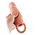 capa peniana realista cyberskin 15cm x 4,1cm - Imagem 1